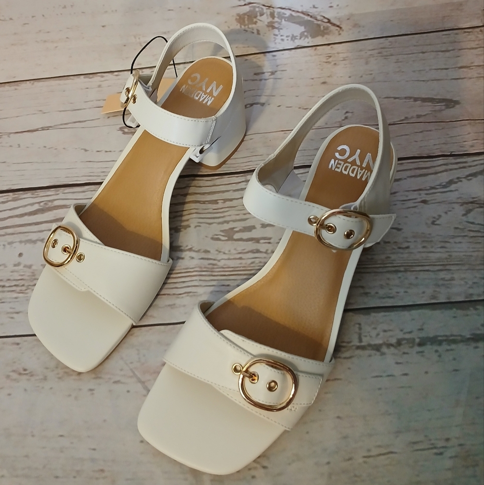 Madden NYC Women's Adelade Sandals White Size 11 - Picture 2 of 11